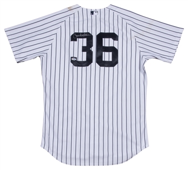 2015 Carlos Beltran Game Used and Signed New York Yankees Home Jersey (Steiner, PSA/DNA & MLB Authenticated) 